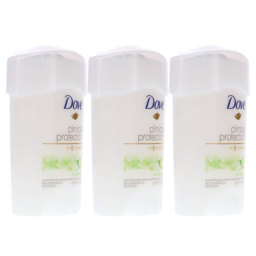 Dove Clinical Protection Cool Essentials Anti-Perspirant Deodorant – 3 Pack