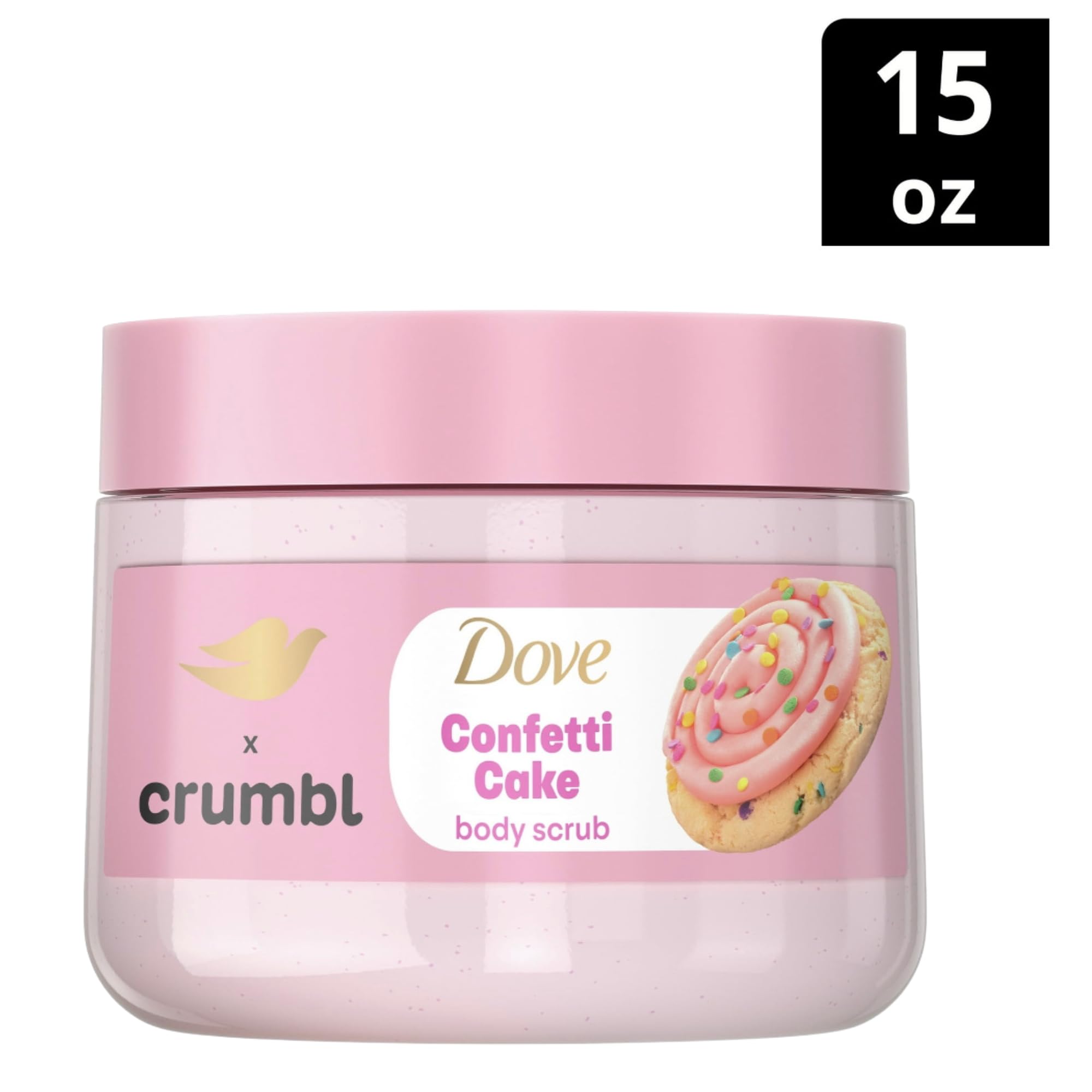 Dove Crumbl Confetti Cake Body Wash & Scrub – 20oz Wash + 15oz Scrub | Limited Edition