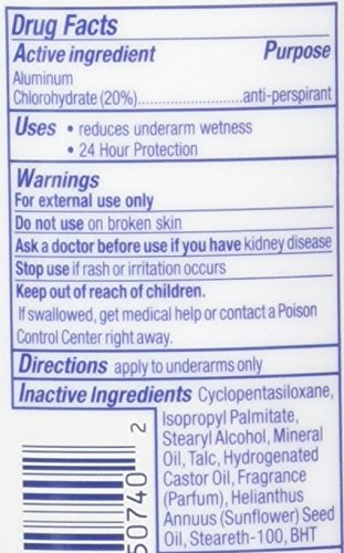 Dove Invisible Solid Deodorant for Sensitive Skin – 24H Protection, 6 x 2.6 oz (76 ml)