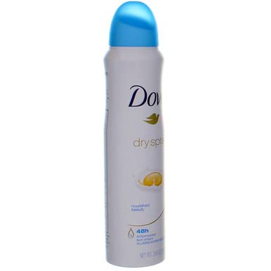 Dove Dry Spray Antiperspirant Nourished Beauty 3.8 oz Pack of 3 – Quick-Dry, Alcohol-Free
