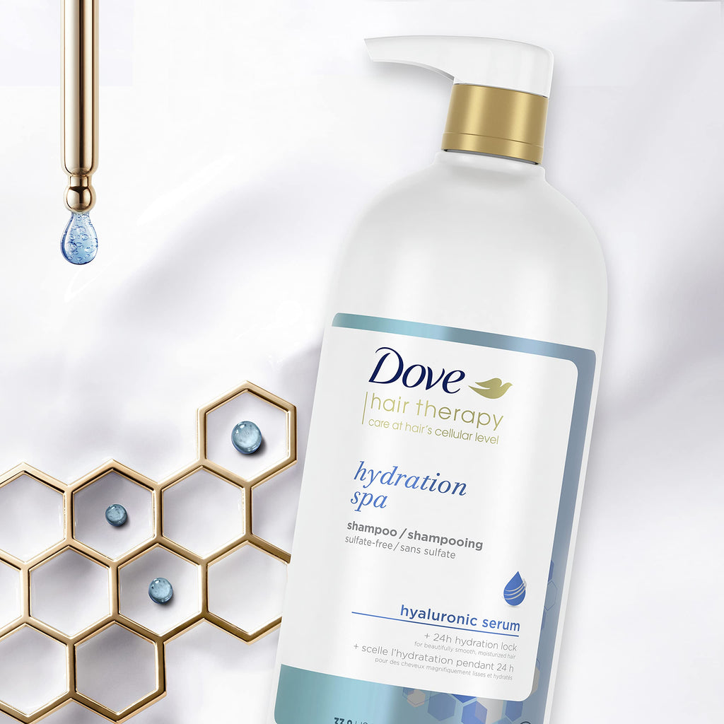 Dove Hydration Spa Conditioner for Dry Hair with Hyaluronic Serum – 33.8 oz