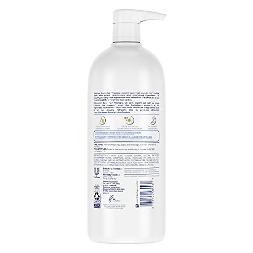 Dove Hydration Spa Conditioner for Dry Hair with Hyaluronic Serum – 33.8 oz