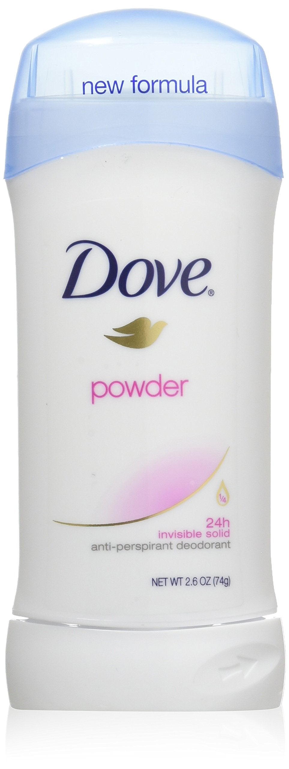 Dove Invisible Solid Deodorant 2.6 oz (76 ml) - 6 Pack, 24-Hour Protection