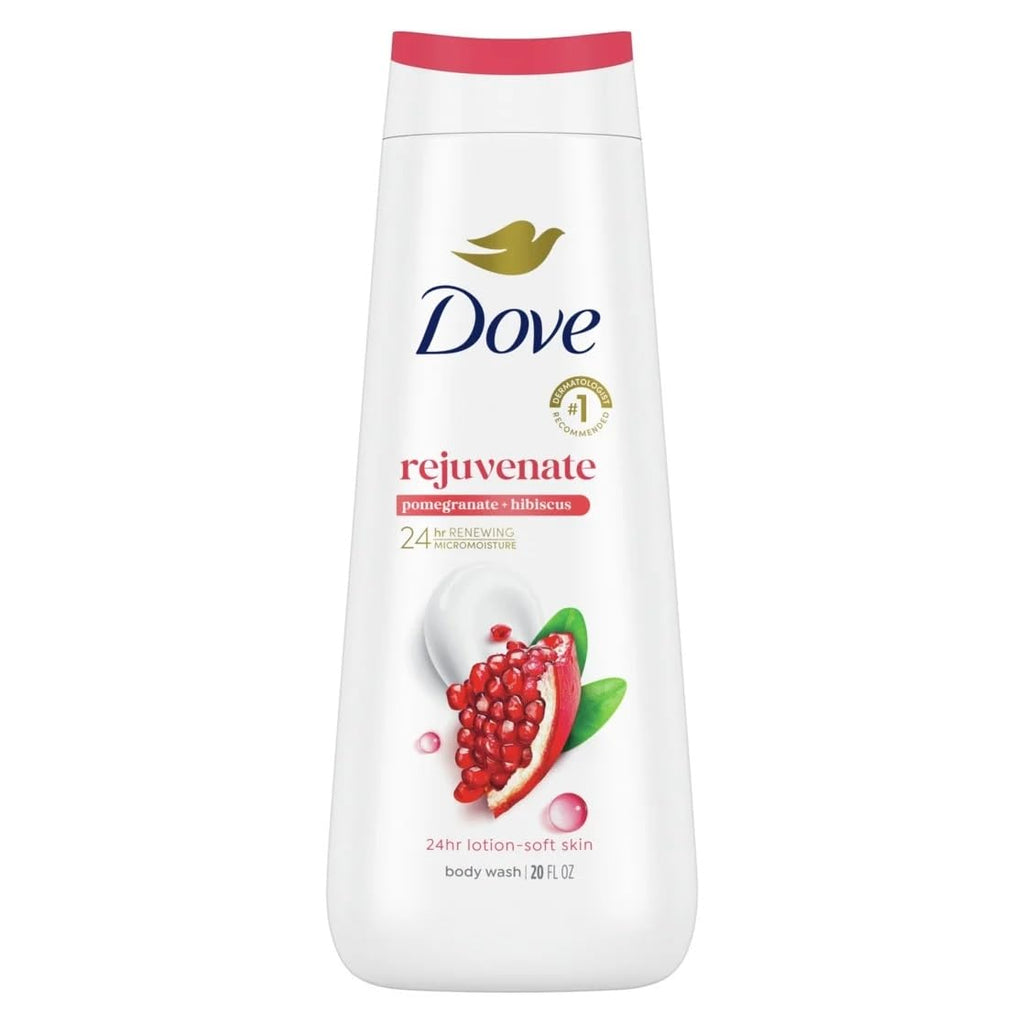 Dove Limited Edition Merry Berry Set – Pomegranate & Hibiscus Rejuvenating Body Wash & Exfoliating Scrub (2 Count)