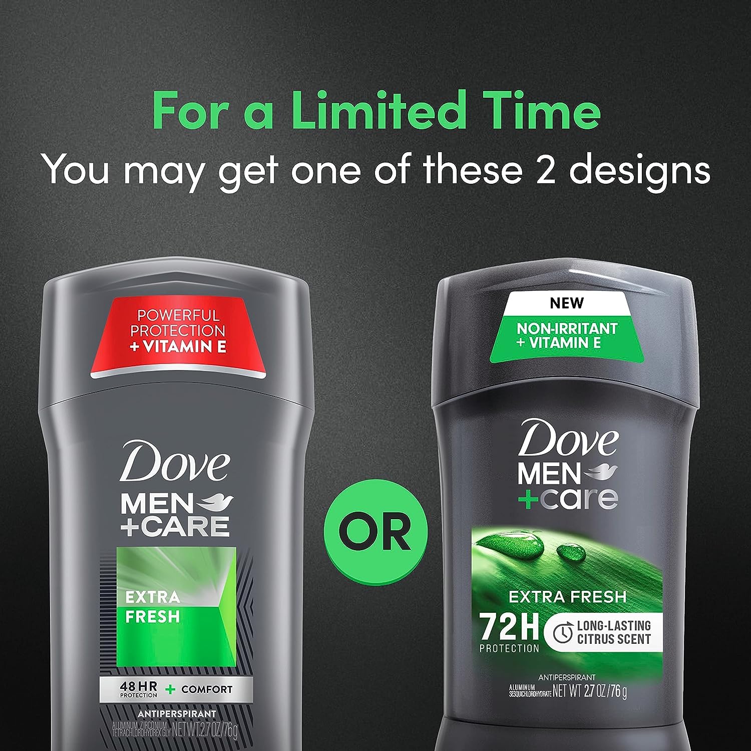Dove Men+Care 48-Hour Antiperspirant Stick – Extra Fresh, Non-Irritant, 2.7 oz (Pack of 7)