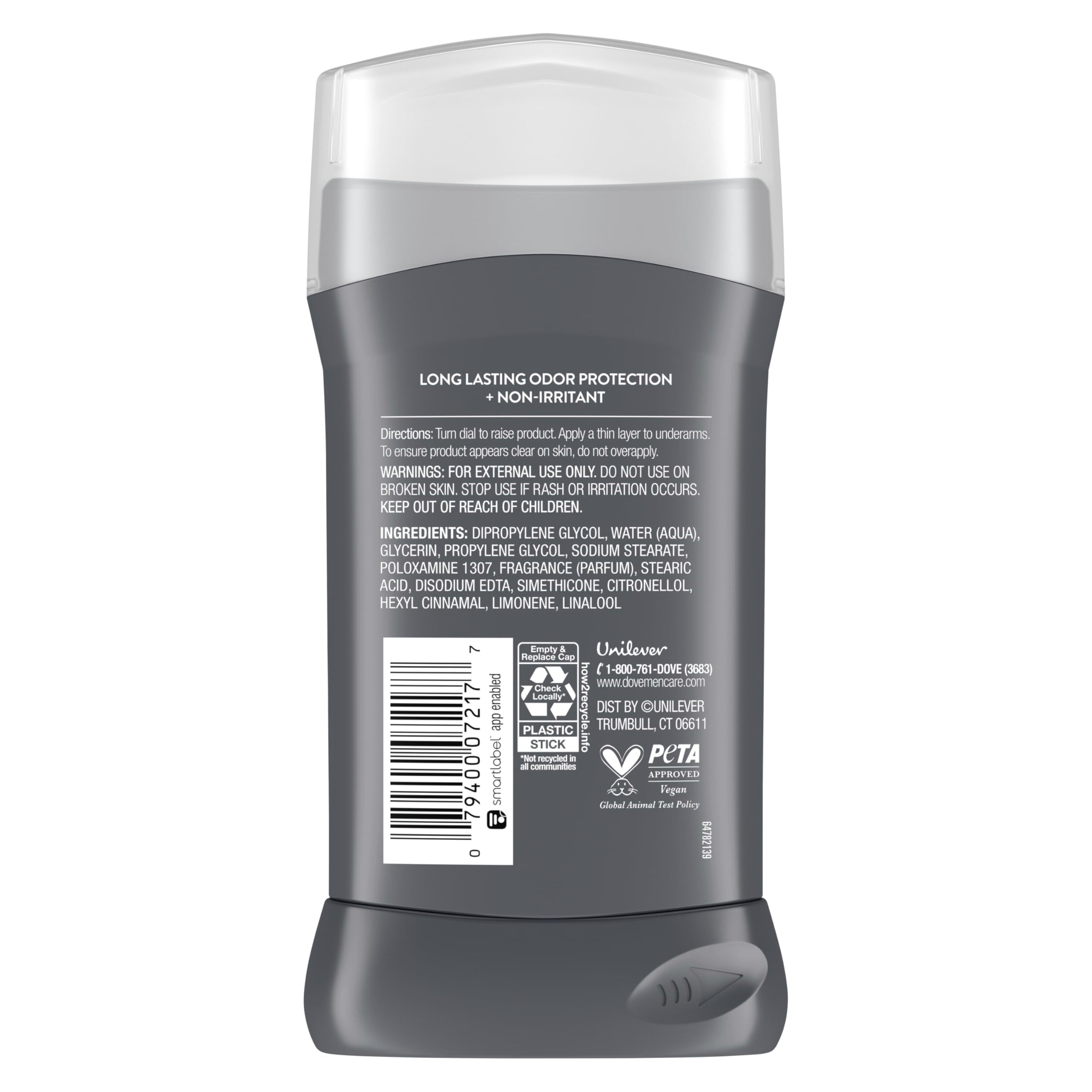 Dove Men+Care Extra Fresh Aluminum-Free Deodorant Stick – 4-Count, 3 oz Each, 72-Hour Odor Protection