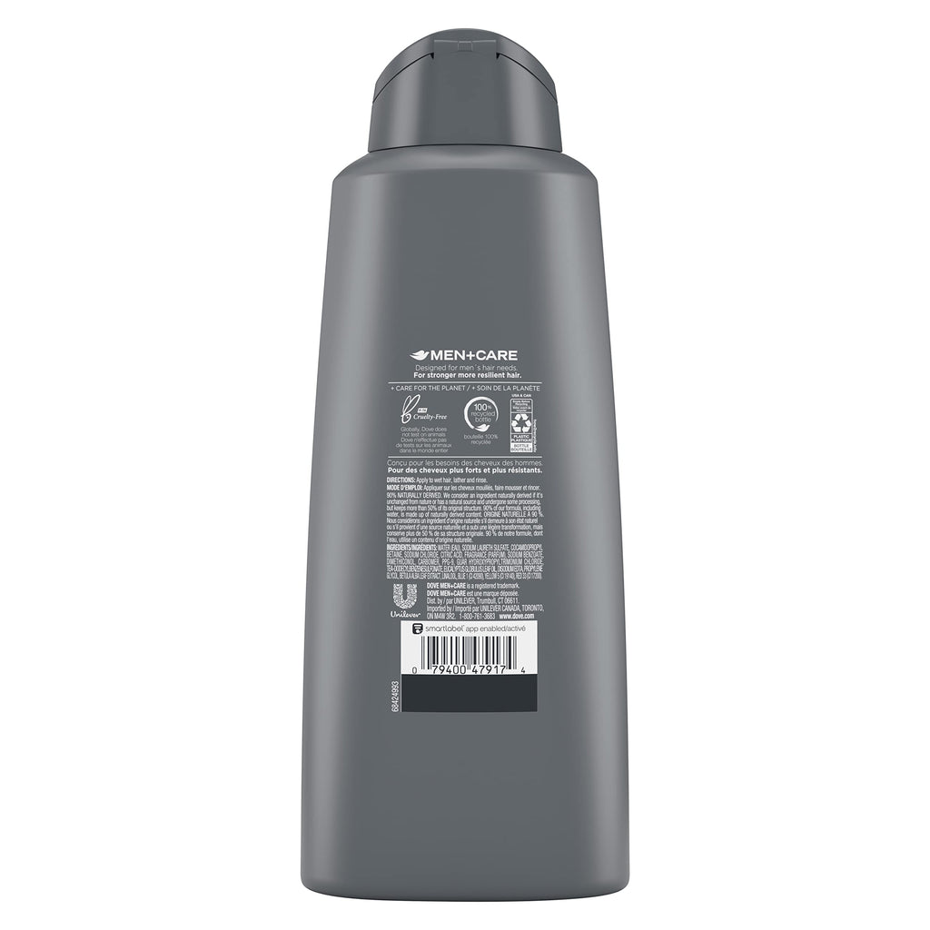 DOVE MEN + CARE 2 in 1 Shampoo Conditioner Body Wash Eucalyptus + Birch – 3 Count (20.4 oz each)