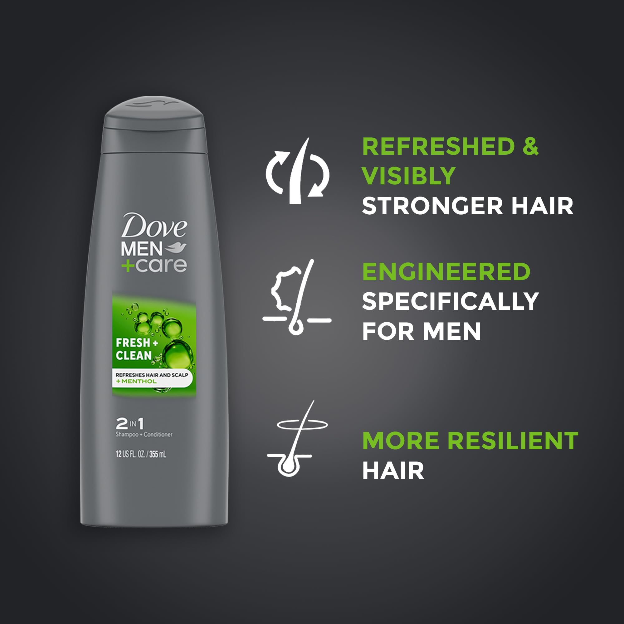 Dove Men+Care College Gift Set – Extra Fresh Body Wash, Deodorant & 2-in-1 Shampoo/Conditioner