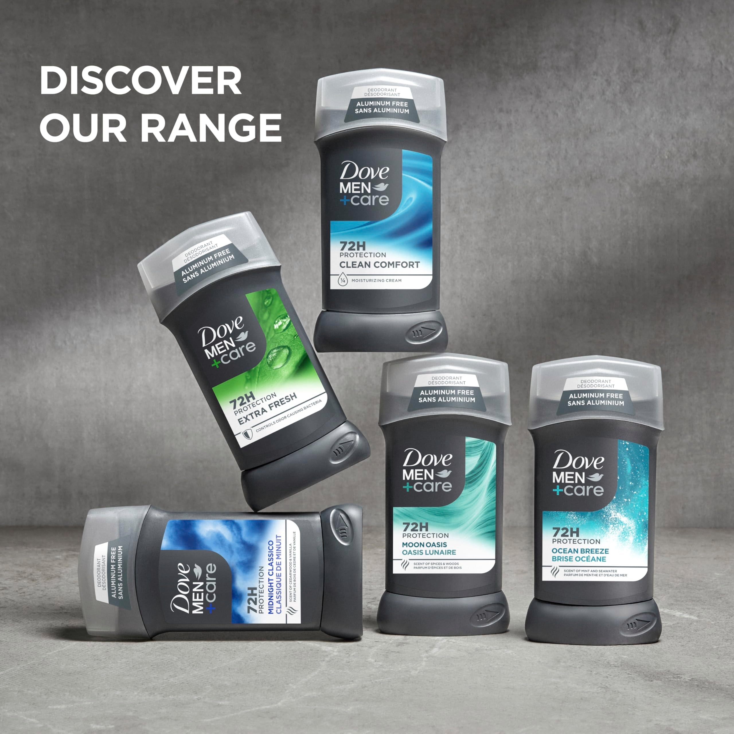 DOVE MEN+CARE Aluminum Free Rustic Sandalwood Deodorant – 3 oz (3 Pack) for Men