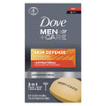 Dove Men+Care Skin Defense Soap Bar – 6 x 3.75 oz, 3-in-1 Hydrating Cleanser