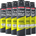 Dove Men+Care Sport Active+Fresh Antiperspirant Spray – 6 Pack, 48-Hour Odor Protection