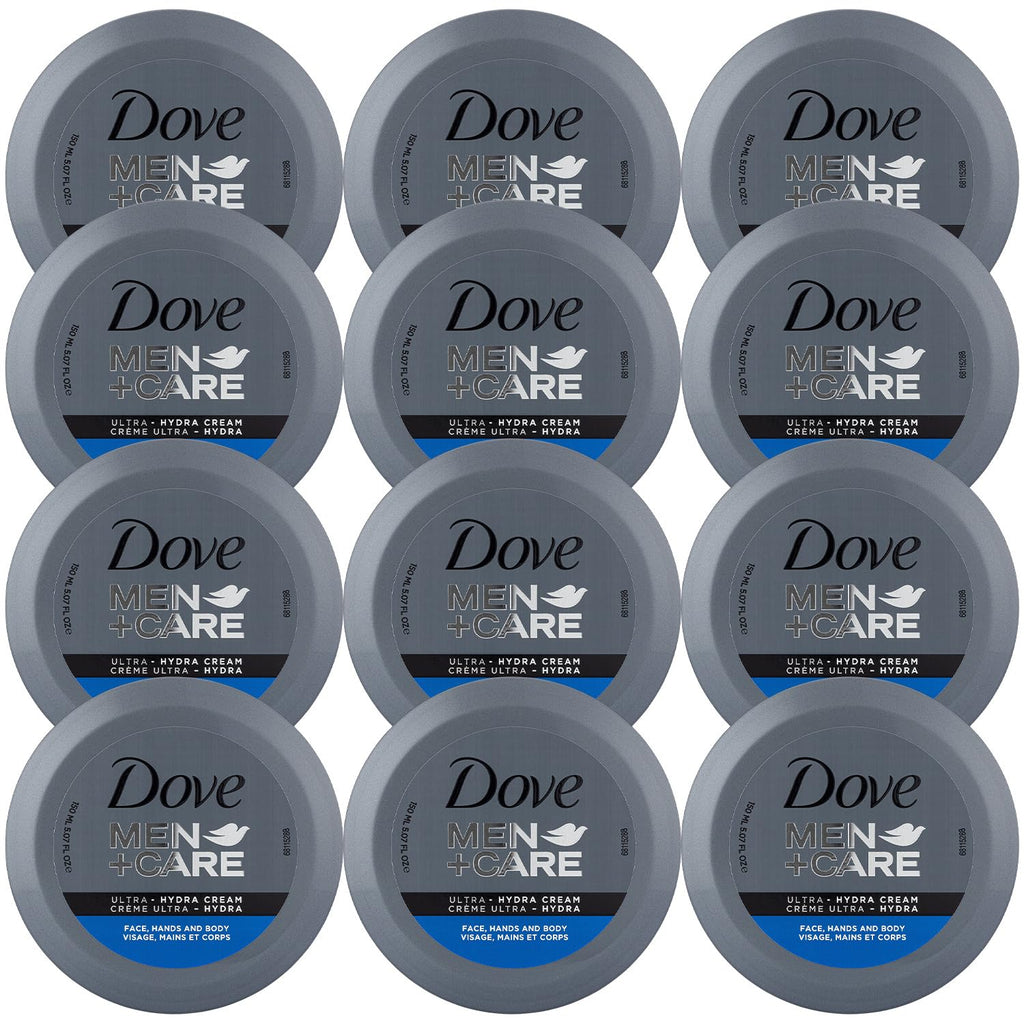 Dove Men+Care Ultra Hydra Cream – 3-in-1 Moisturizer for Men, All Skin Types, Pack of 12