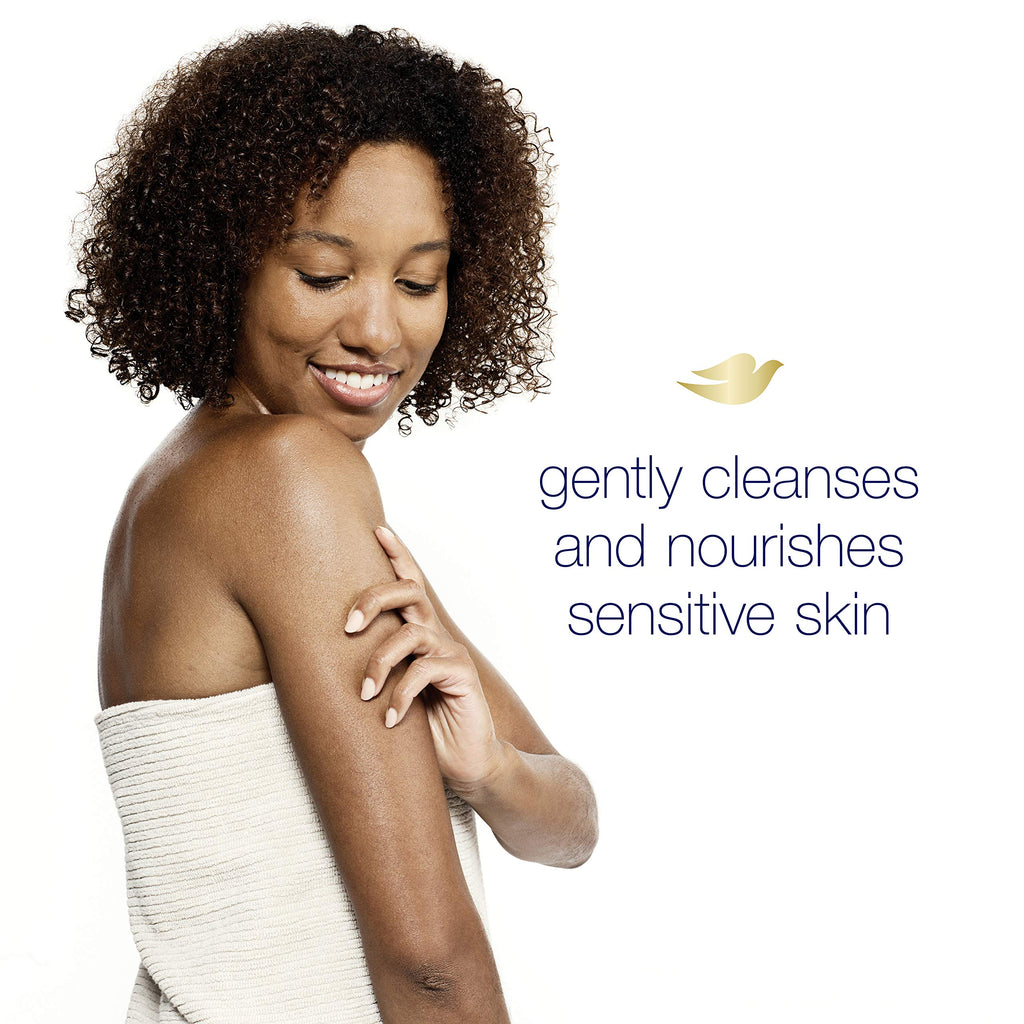 Dove Sulfate-Free Hypoallergenic Body Wash for Sensitive Skin — 22 oz (Pack of 4)