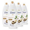 Dove Purely Pampering Shea Butter & Warm Vanilla Body Wash for Dry Skin — 4 x 22 oz
