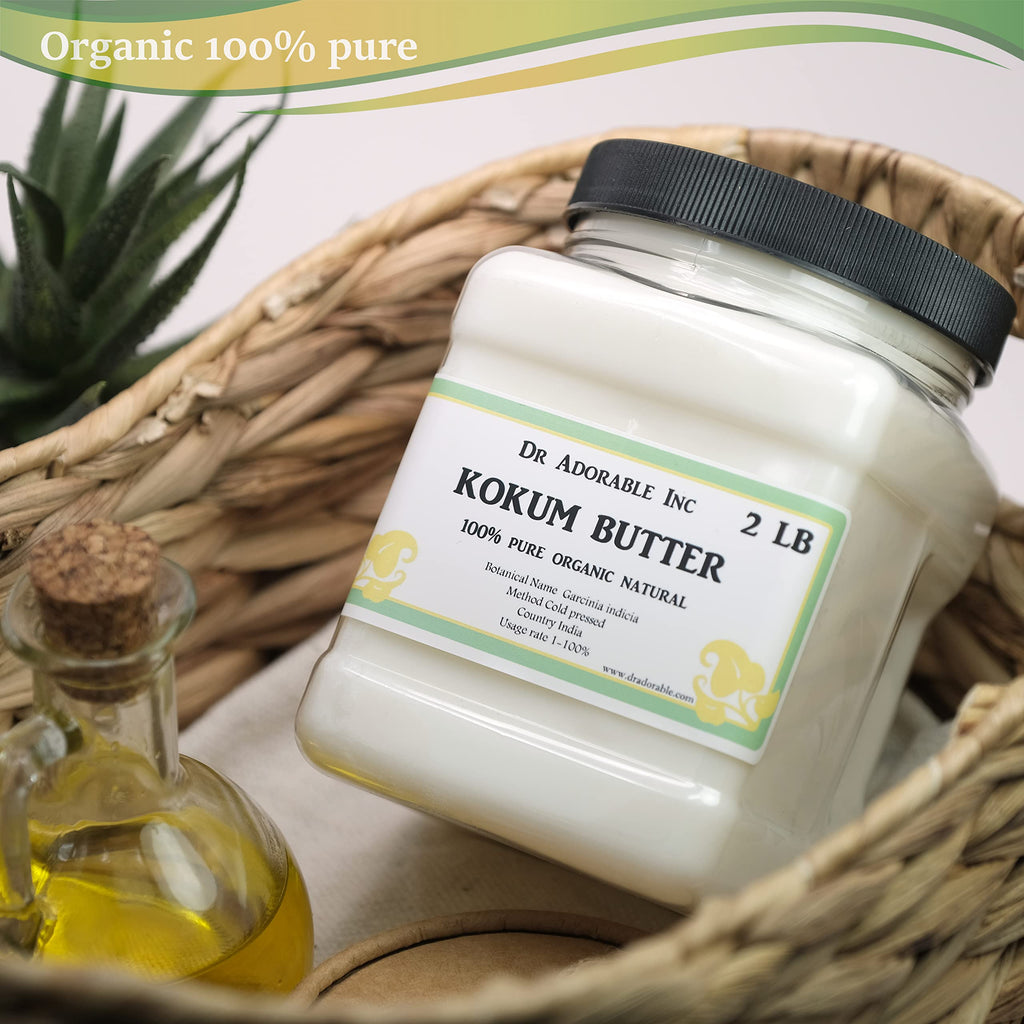 Dr Adorable Kokum Butter - 2 lb - Raw 100% Pure Premium Organic