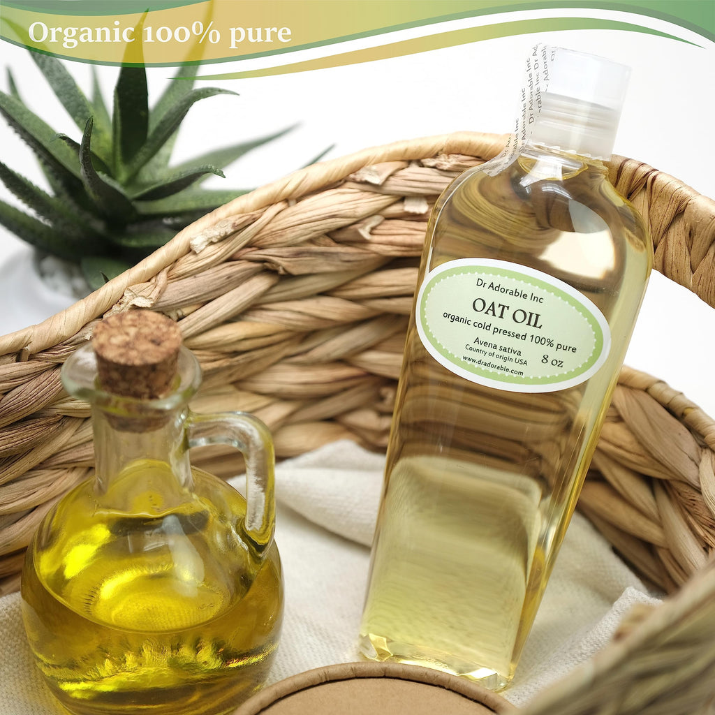 Dr Adorable Oat Oil – 8 oz, 100% Pure Organic Cold-Pressed