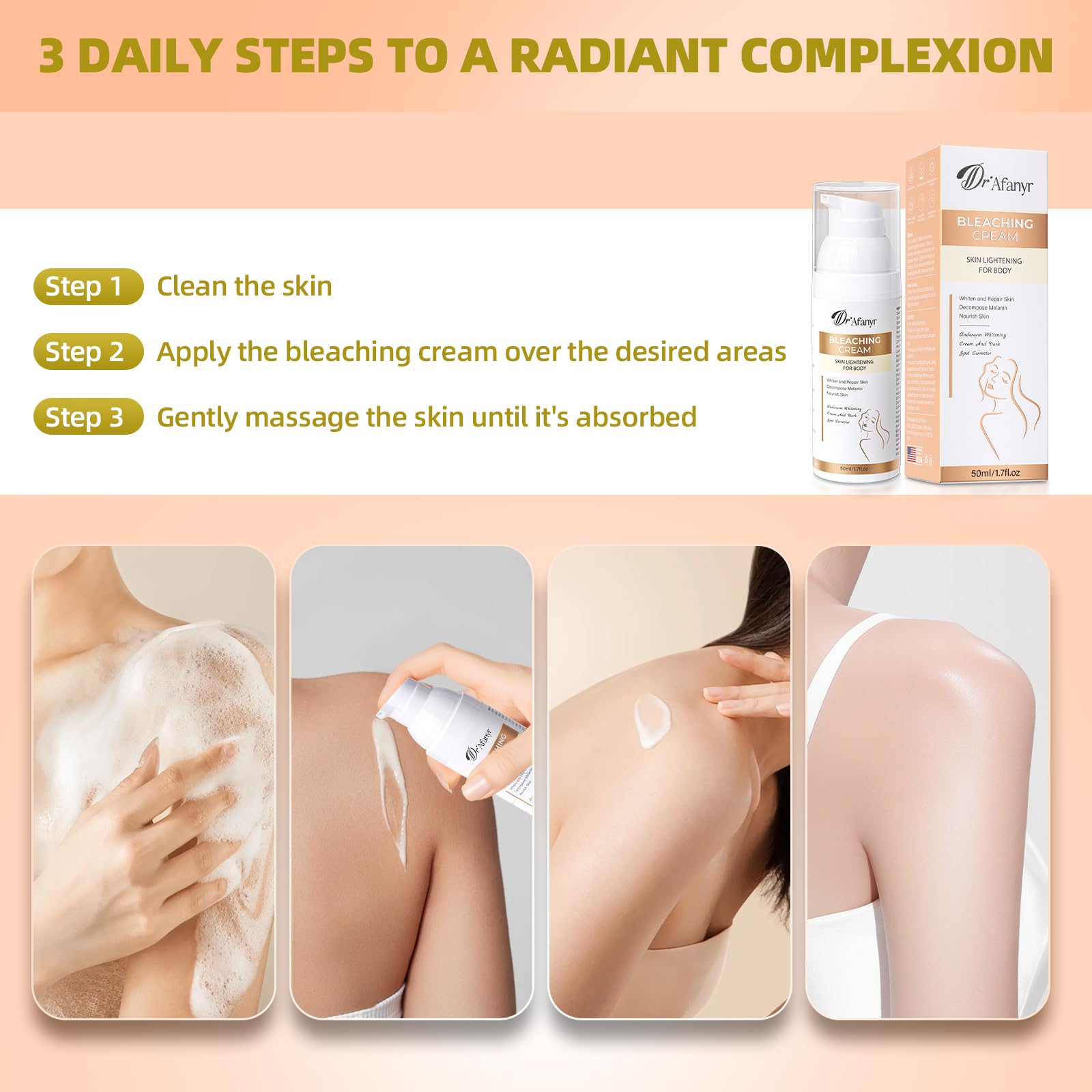 DR.Afanyr Skin Bleaching Cream – Brighten Dark Spots & Uneven Tone (All Skin Types)