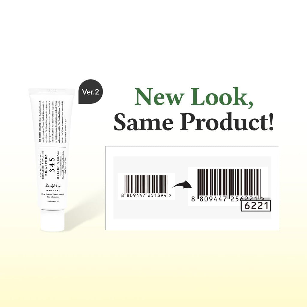 Dr.Althea 345 Relief Cream | Blemish Care & Moisturizing Relief (Vegan, 2x1.69 fl oz)