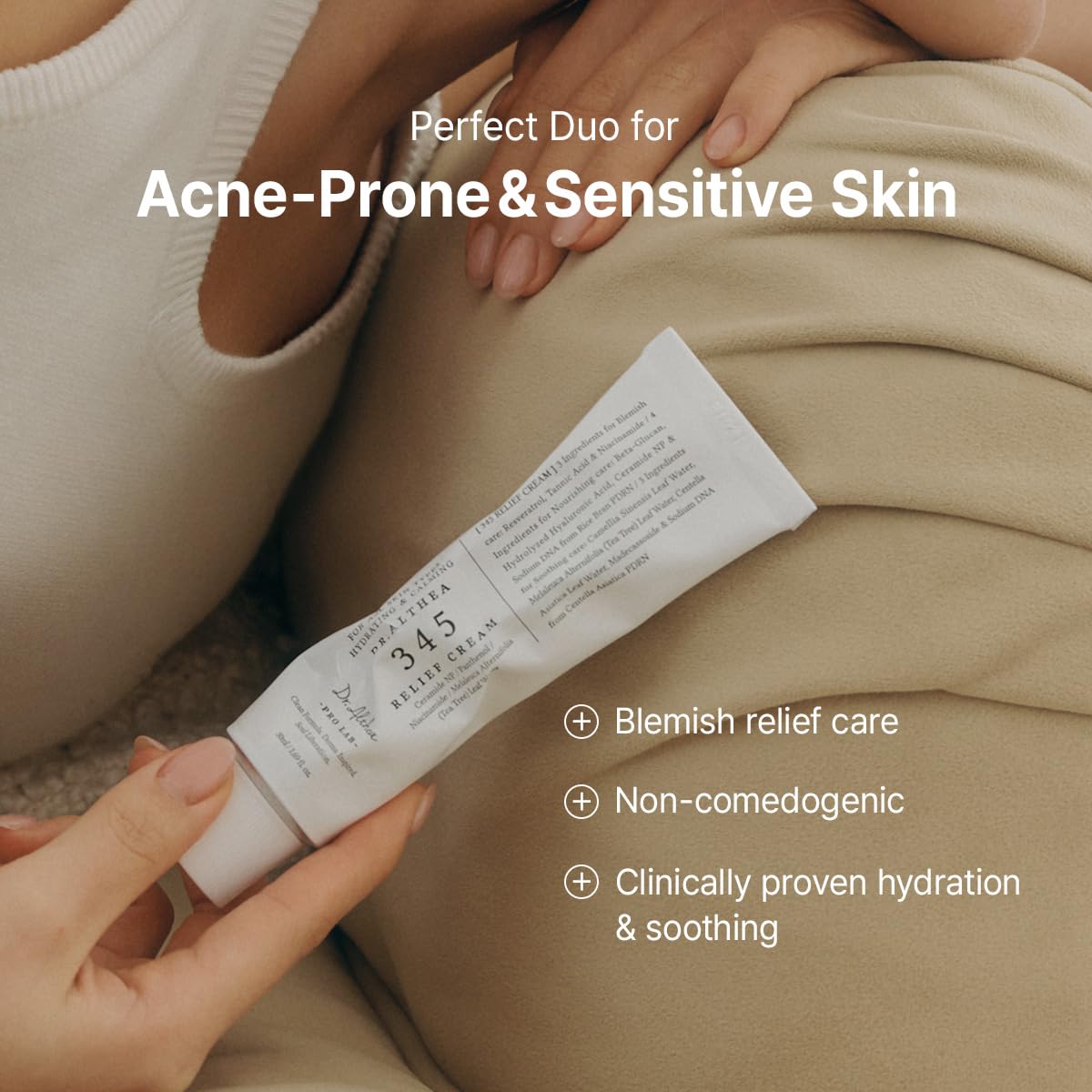Dr.Althea 345 Relief Cream & Mist Duo | Soothing Moisture for Sensitive Skin | Vegan Korean Skincare