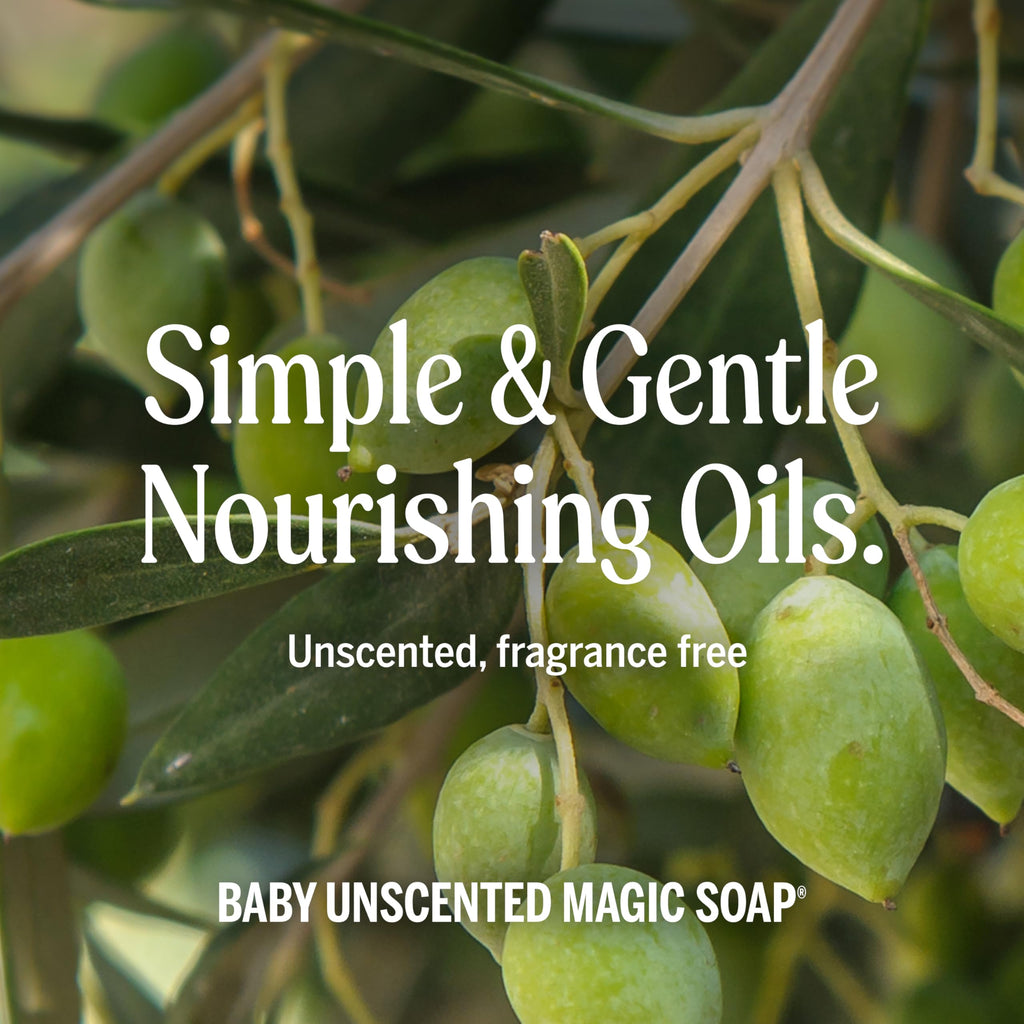 Dr. Bronner's Pure-Castile Magic Liquid Soap – Unscented, 32oz, Regenerative Organic Oils, 18-in-1 Uses