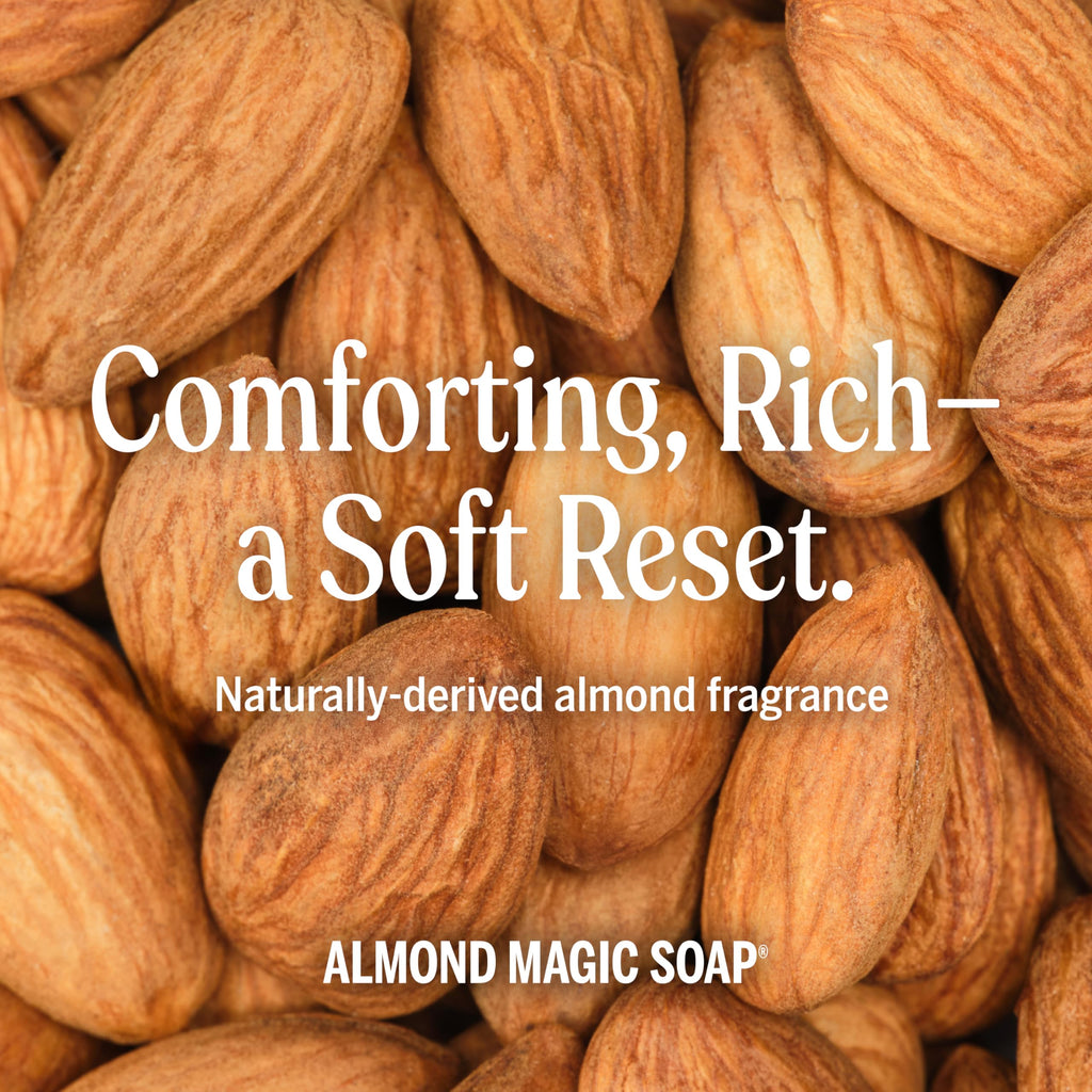 Dr. Bronner's Almond Castile Liquid Soap 16 oz (2-Pack) – 18-in-1 Uses
