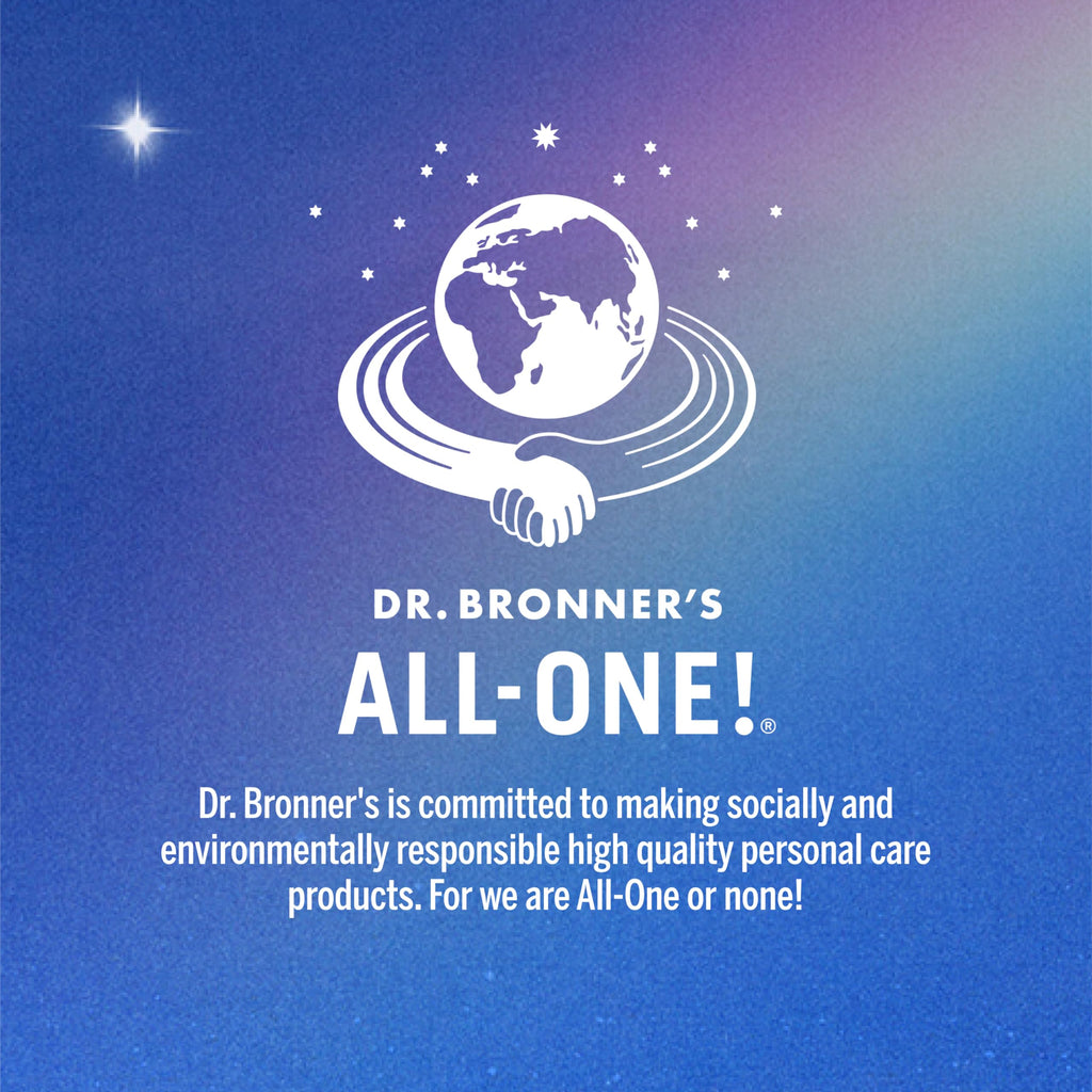Dr. Bronner's Pure-Castile Magic Liquid Soap – Unscented, 32oz, Regenerative Organic Oils, 18-in-1 Uses