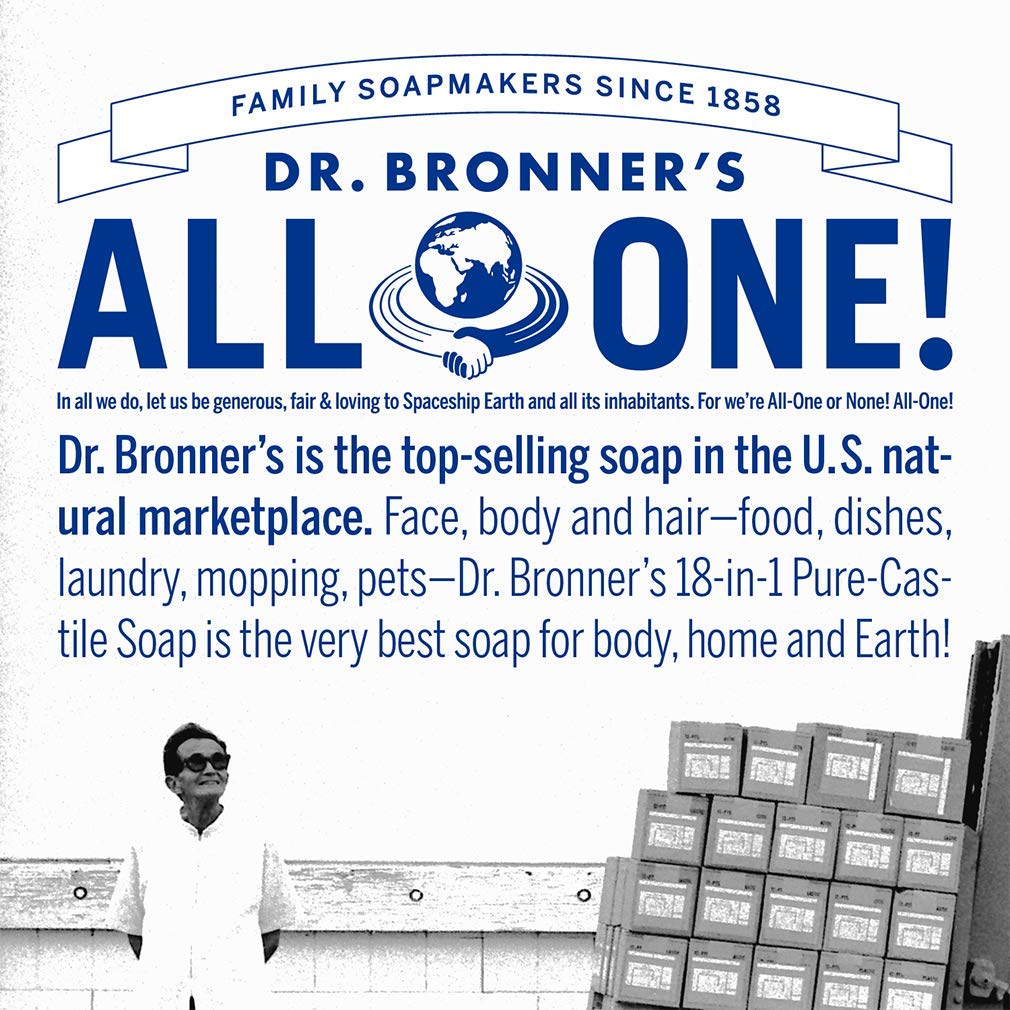 Dr. Bronner's Organic Shaving Soap (7 oz, 3-Count) Lavender, Baby Unscented & Peppermint