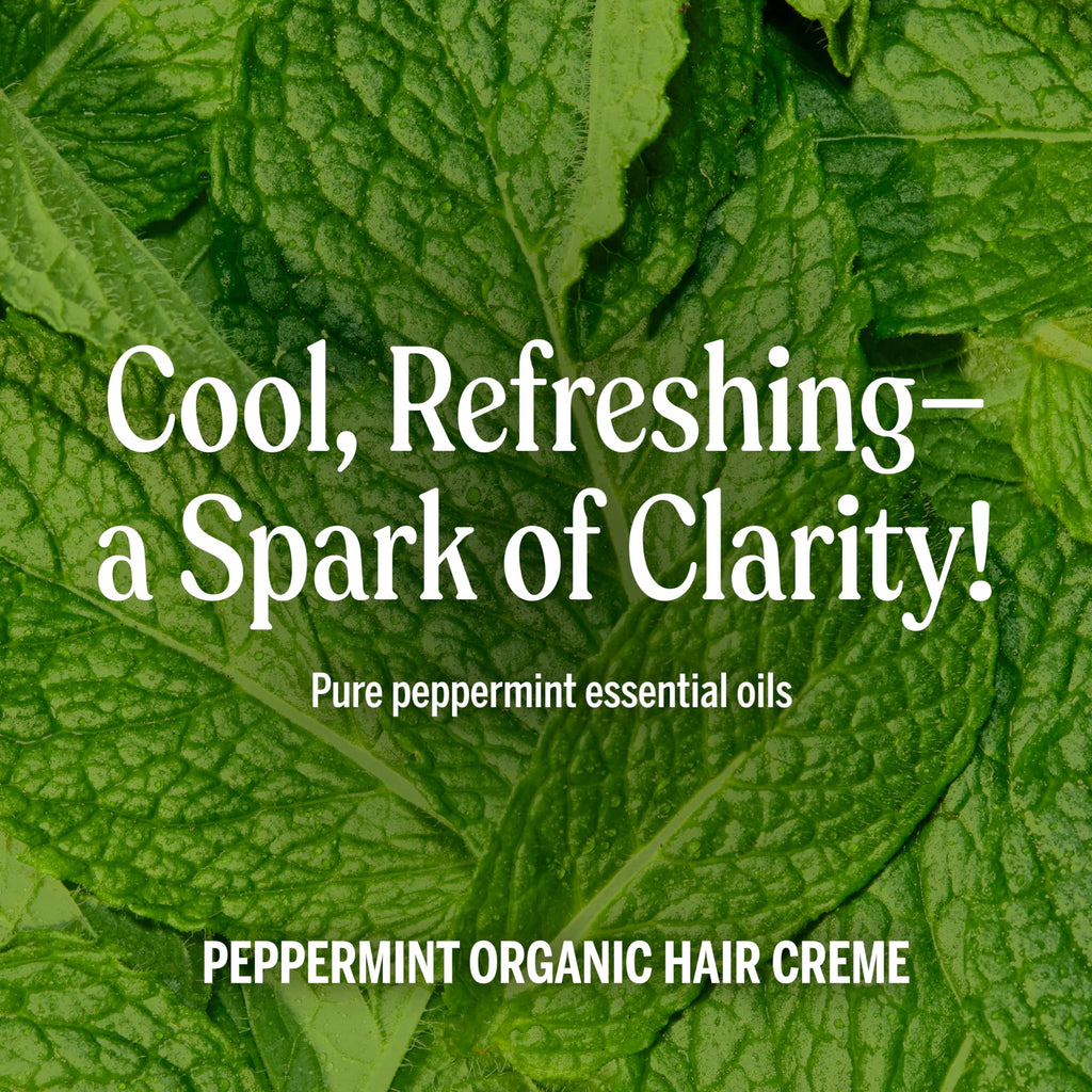 Dr. Bronner's Organic Hair Crème Peppermint – 6 oz, 2-Pack | Leave-In Conditioner & Styling Cream
