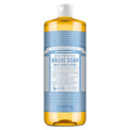 Dr. Bronner's Pure-Castile Magic Liquid Soap – Unscented, 32oz, Regenerative Organic Oils, 18-in-1 Uses