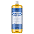 Dr. Bronner's Pure-Castile Magic Liquid Soap - Peppermint, 32oz | 18-in-1 Uses