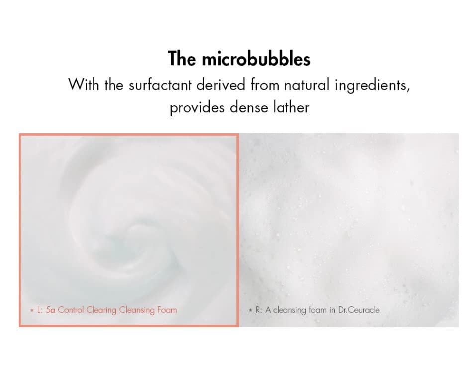 Dr.Ceuracle 5α Control Clearing Cleansing Foam | Deep Cleansing for Oily Skin