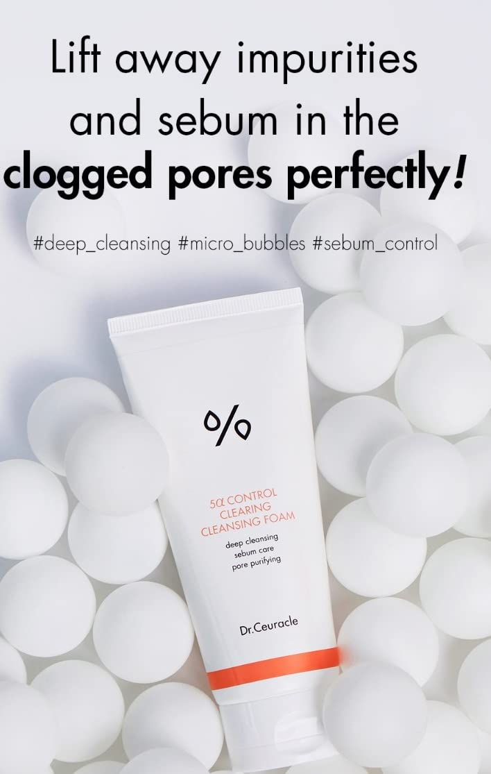 Dr.Ceuracle 5α Control Clearing Cleansing Foam | Deep Cleansing for Oily Skin