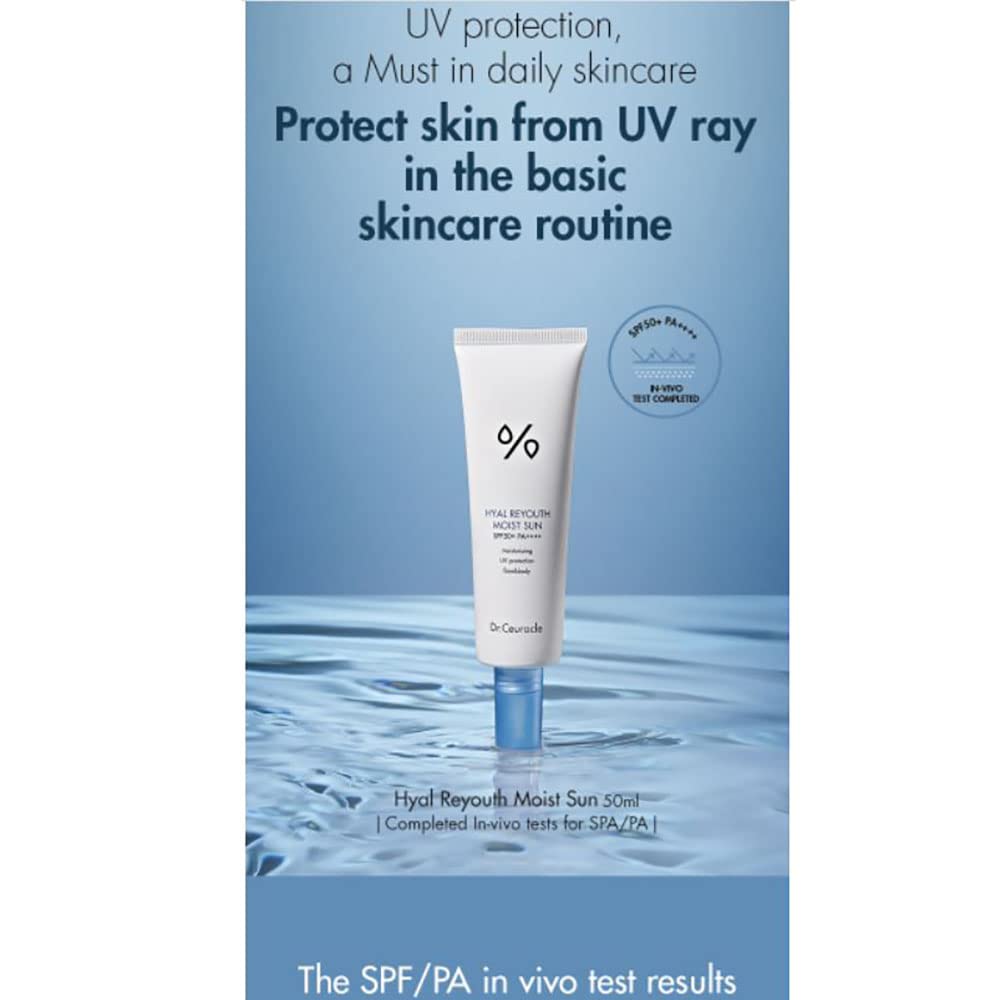 Dr.Ceuracle Hyal Reyouth Moist Sun | Hydration-Boosting SPF50+ PA++++ Sunscreen