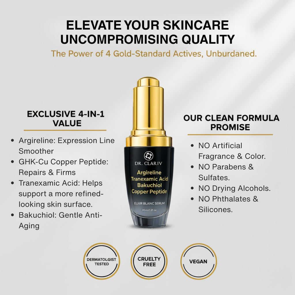 DR. CLARIV Argireline Serum – Advanced Peptide Formula for Fine Lines & Texture | 1 Fl Oz
