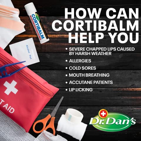 Dr. Dan's Cortibalm 6-Pack – Healing Lip Balm for Severely Chapped Lips