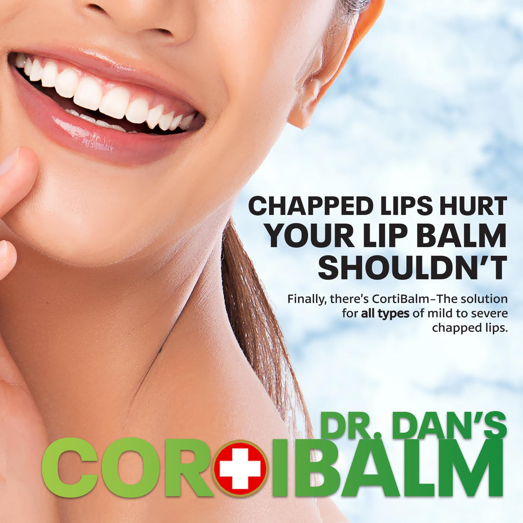Dr. Dan's Cortibalm Jar 3 Pack – Lip Care for Dry, Chapped Lips