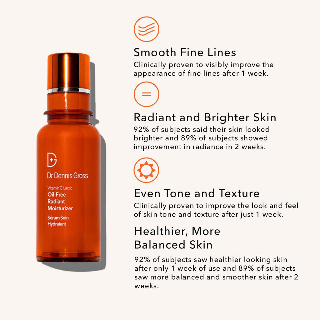 Dr Dennis Gross VitC+Lactic Oil-Free Radiant Moisturizer - 1.7 fl oz / 50 ml