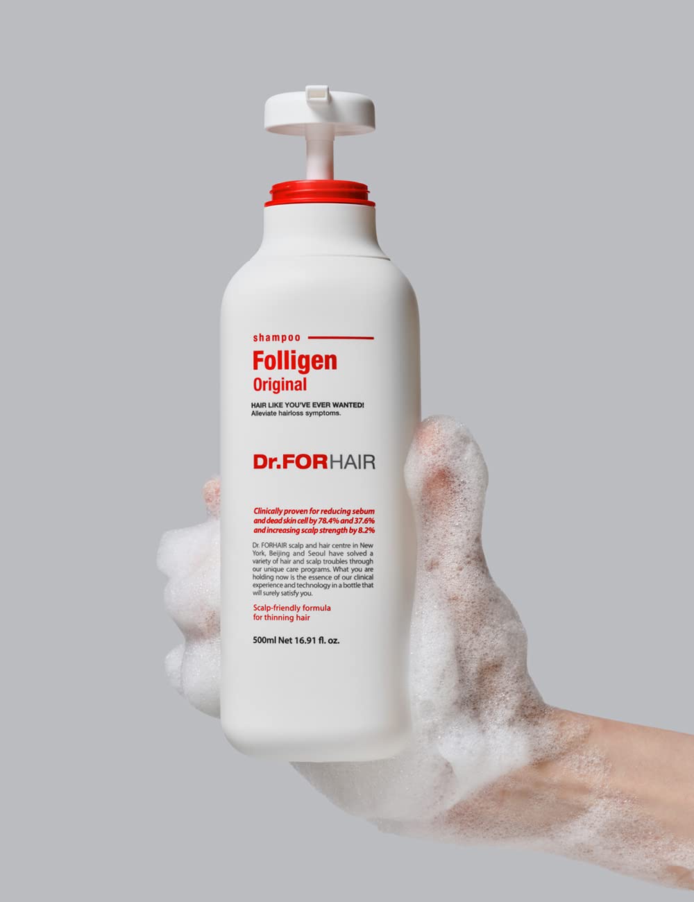 Dr.FORHAIR Folligen Original Shampoo 500 ml – Set of 2 | Hair Repair & Shine