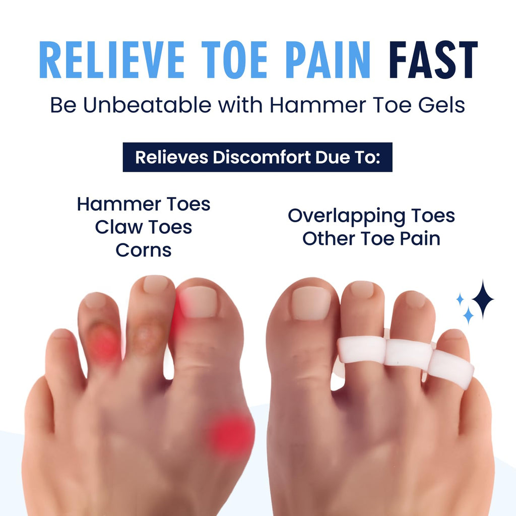 Dr. Frederick's Original Hammer Toe Corrector Gels – 2 Pairs for All-Day Toe Alignment
