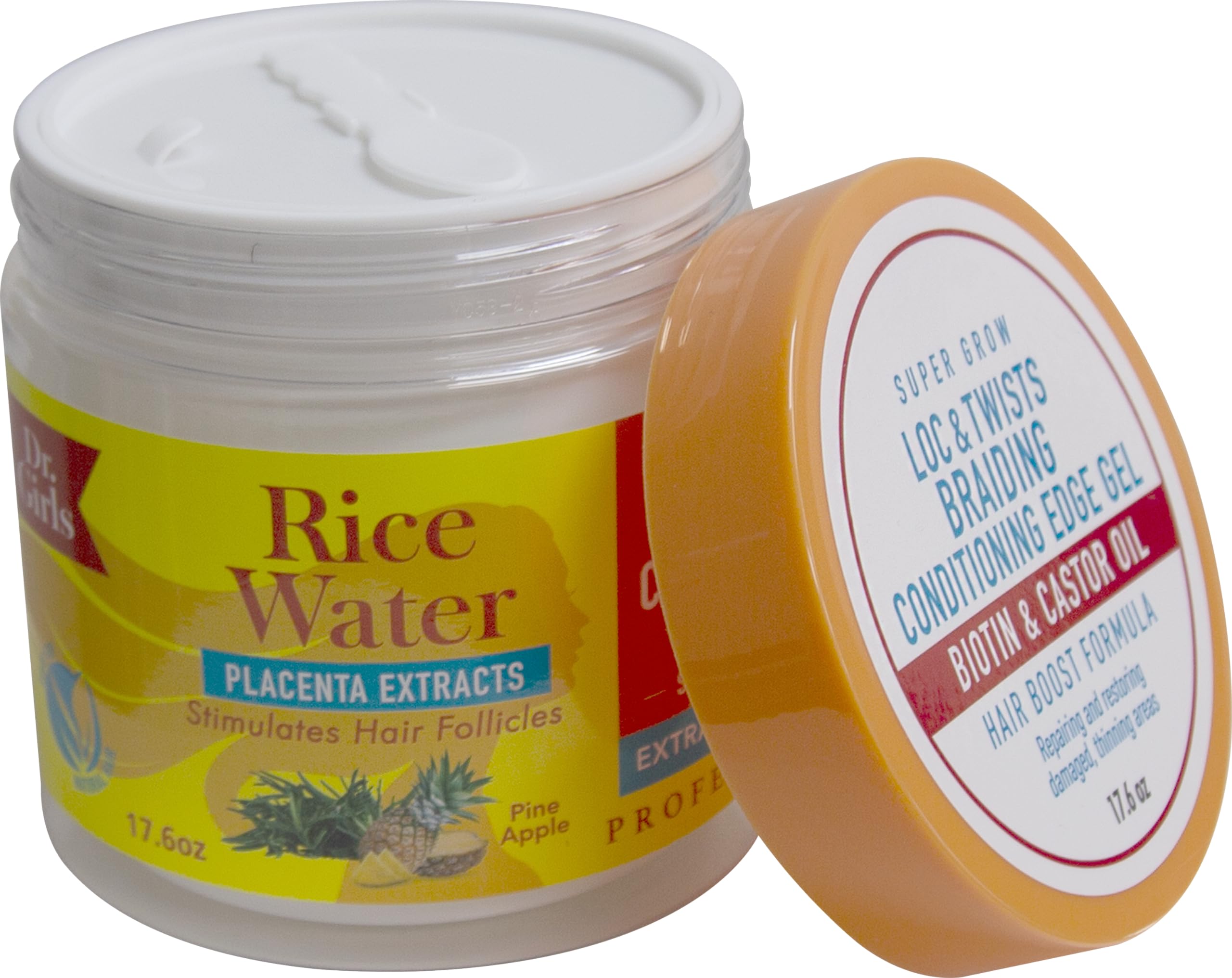 Dr. Girls Braiding Edge Gel – 48-Hour Mega Hold, Pineapple