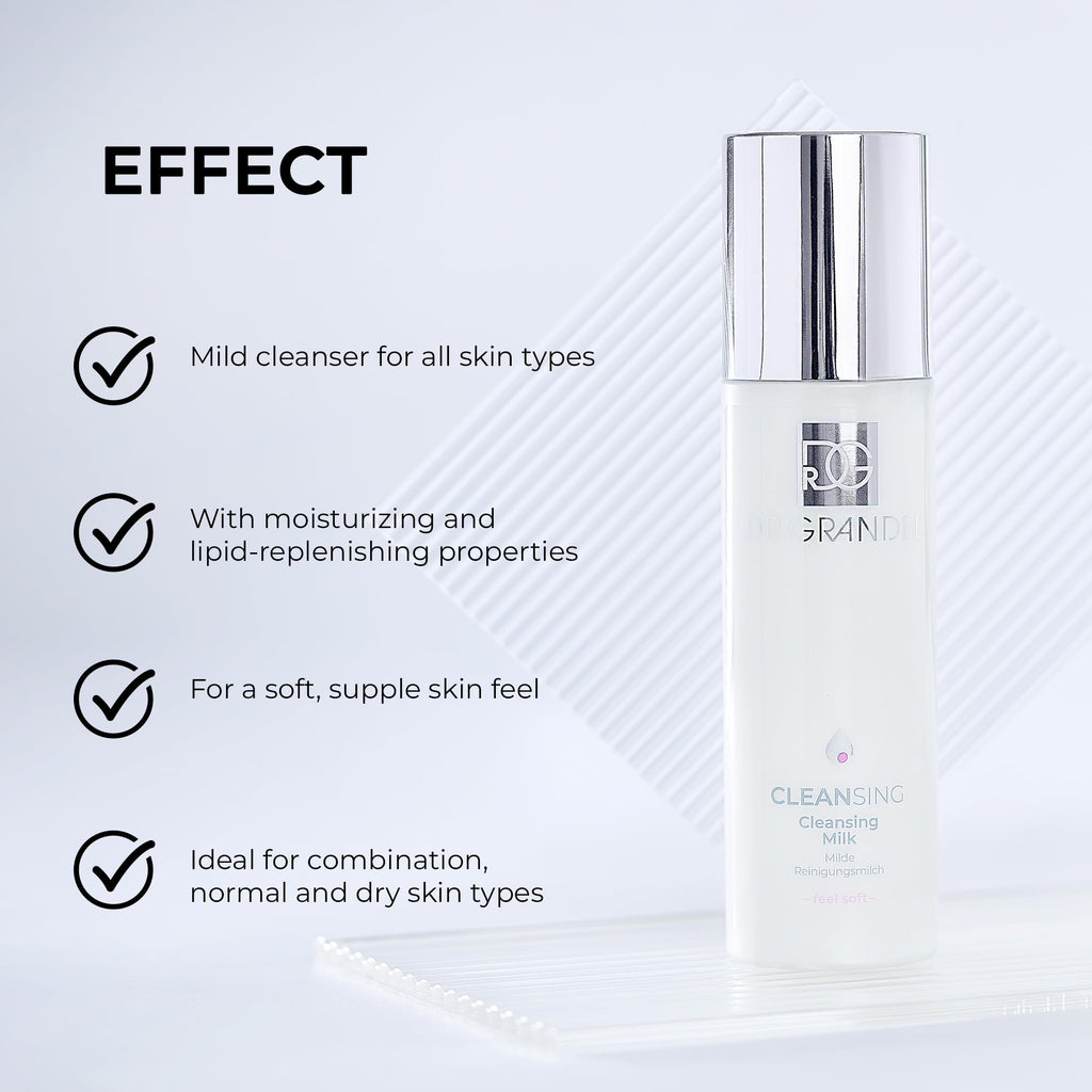 Dr. Grandel Cleansing Milk I – Mild Cleanser for All Skin Types (Face, Neck & Décolleté)