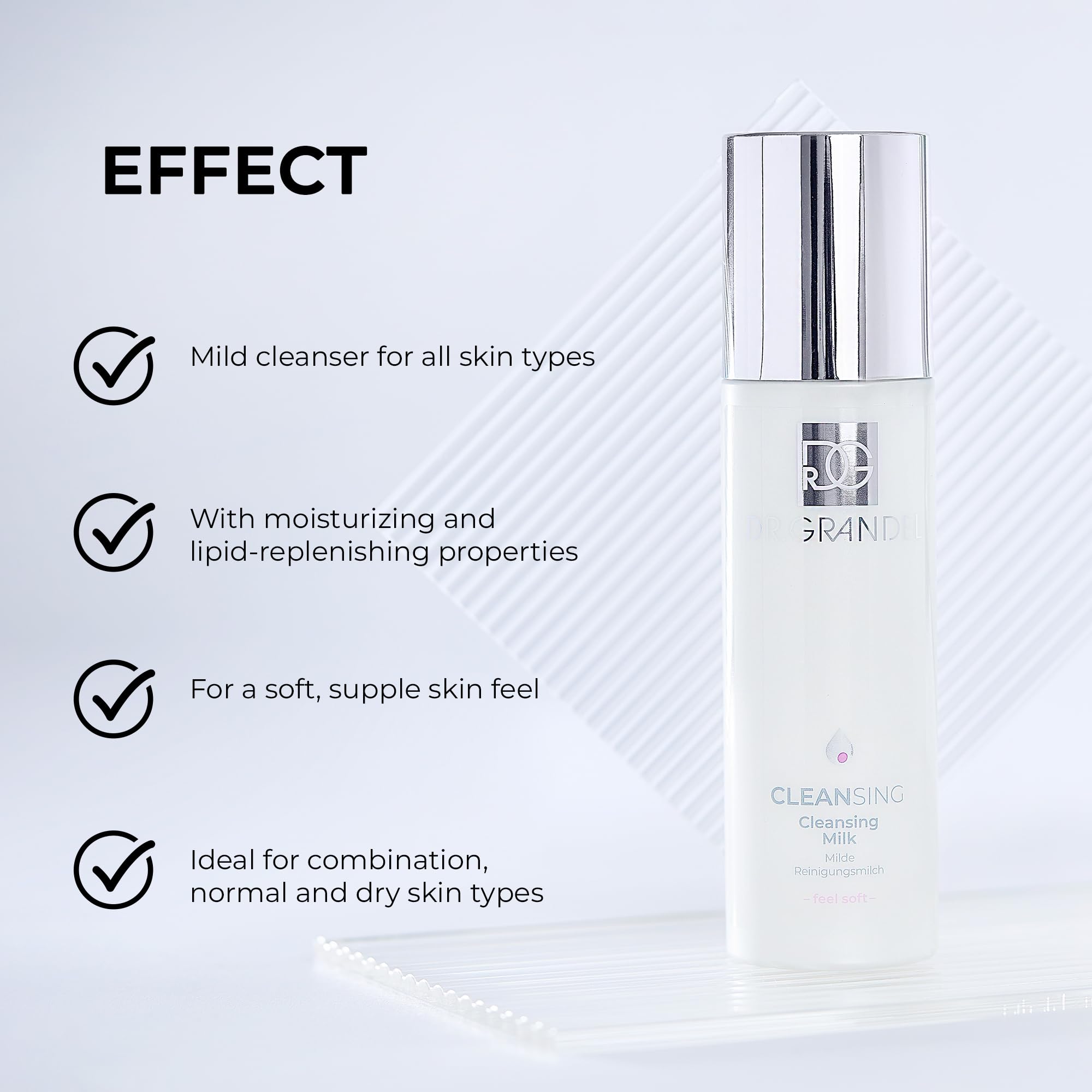 Dr. Grandel Cleansing Milk I – Mild Cleanser for All Skin Types (Face, Neck & Décolleté)