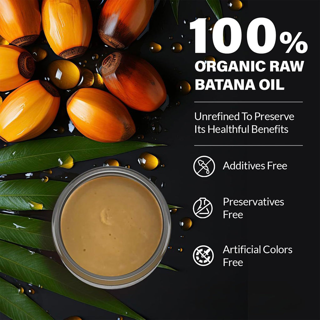 Dr. Healdy Batana Oil for Hair Growth - 100% Raw & Unrefined | All Hair Types, 4.06 Fl Oz