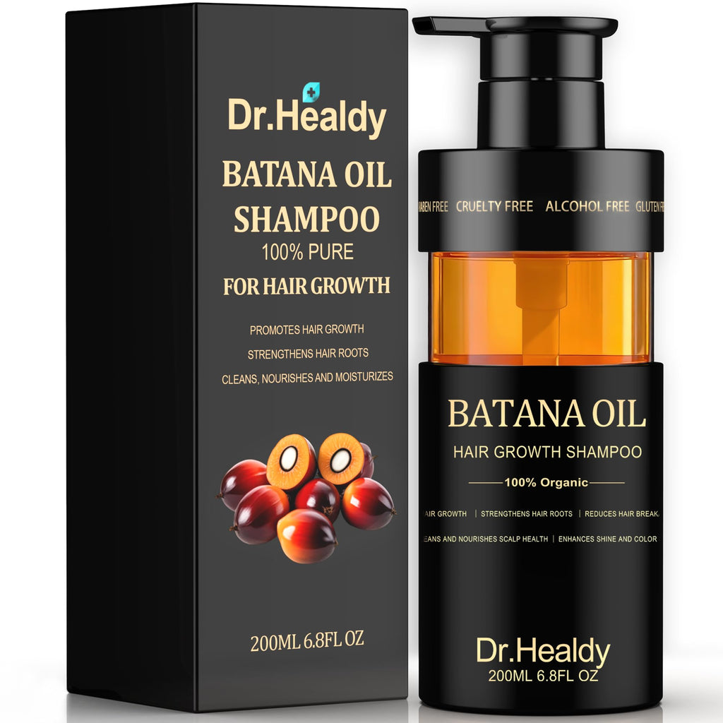 Dr. Healdy Batana Oil Shampoo for Hair Growth – Sulfate-Free, All Hair Types