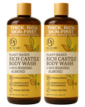 Dr. Jacobs Naturals Pure Castile Soap Almond Body Wash – Plant-Based, Aloe & Vitamin E, 32 oz (Pack of 2)