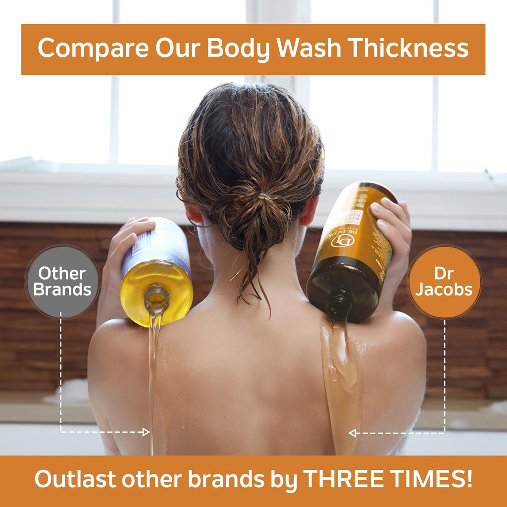 Dr. Jacobs Naturals Pure Castile Soap Liquid Body Wash – Orange & Ginger (32 oz) Pack of 3