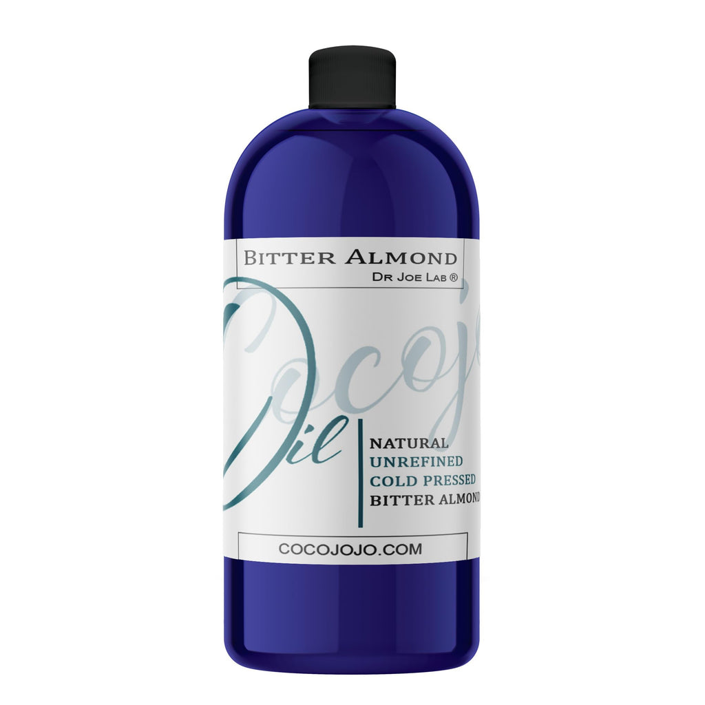 Dr Joe Lab Bitter Almond Oil – 32 oz Pure Unrefined Cold-Pressed Carrier Oil