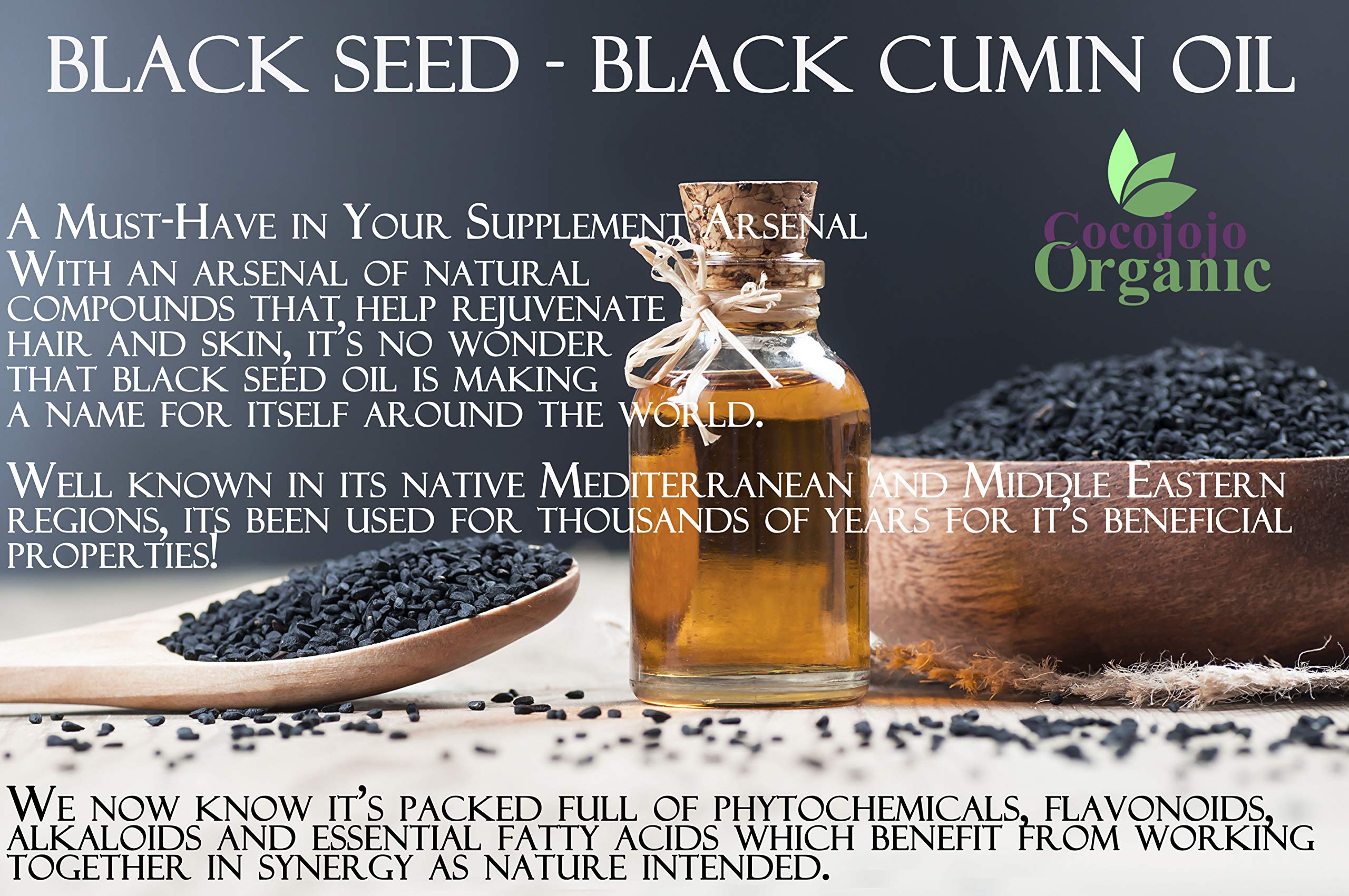Dr Joe Lab Egyptian Black Seed Oil - Bulk 32 oz - Cold Pressed, Unrefined, Extra Virgin, Vegan, Non-GMO - Hair & Skin