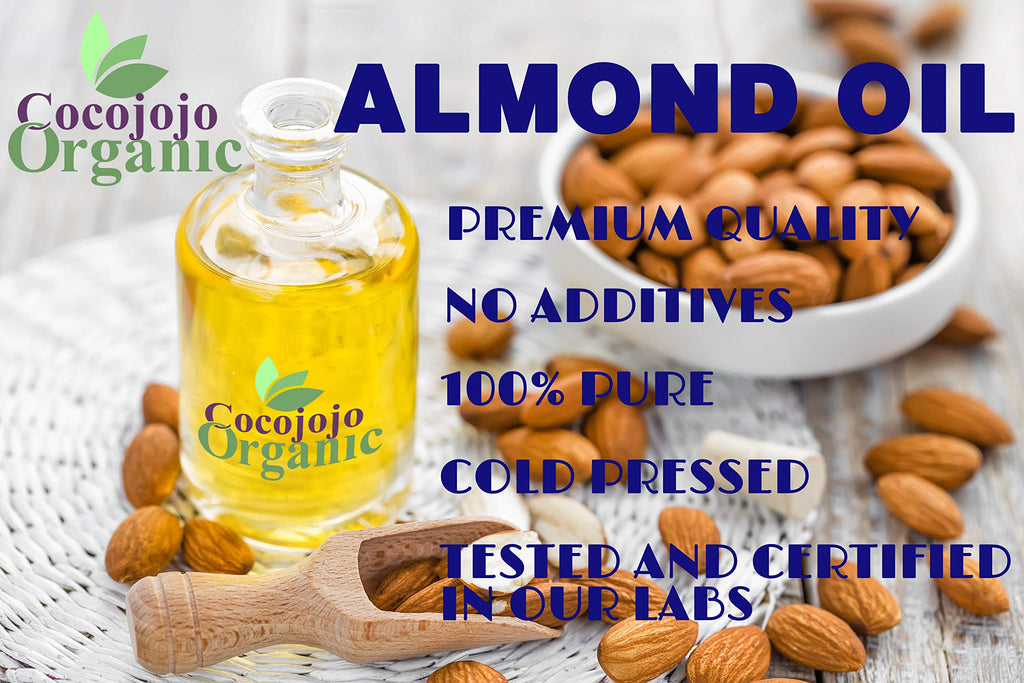 Dr Joe Lab Sweet Almond Oil – 32 Fl Oz, Cold-Pressed & Unrefined, for Hair, Skin & Nails