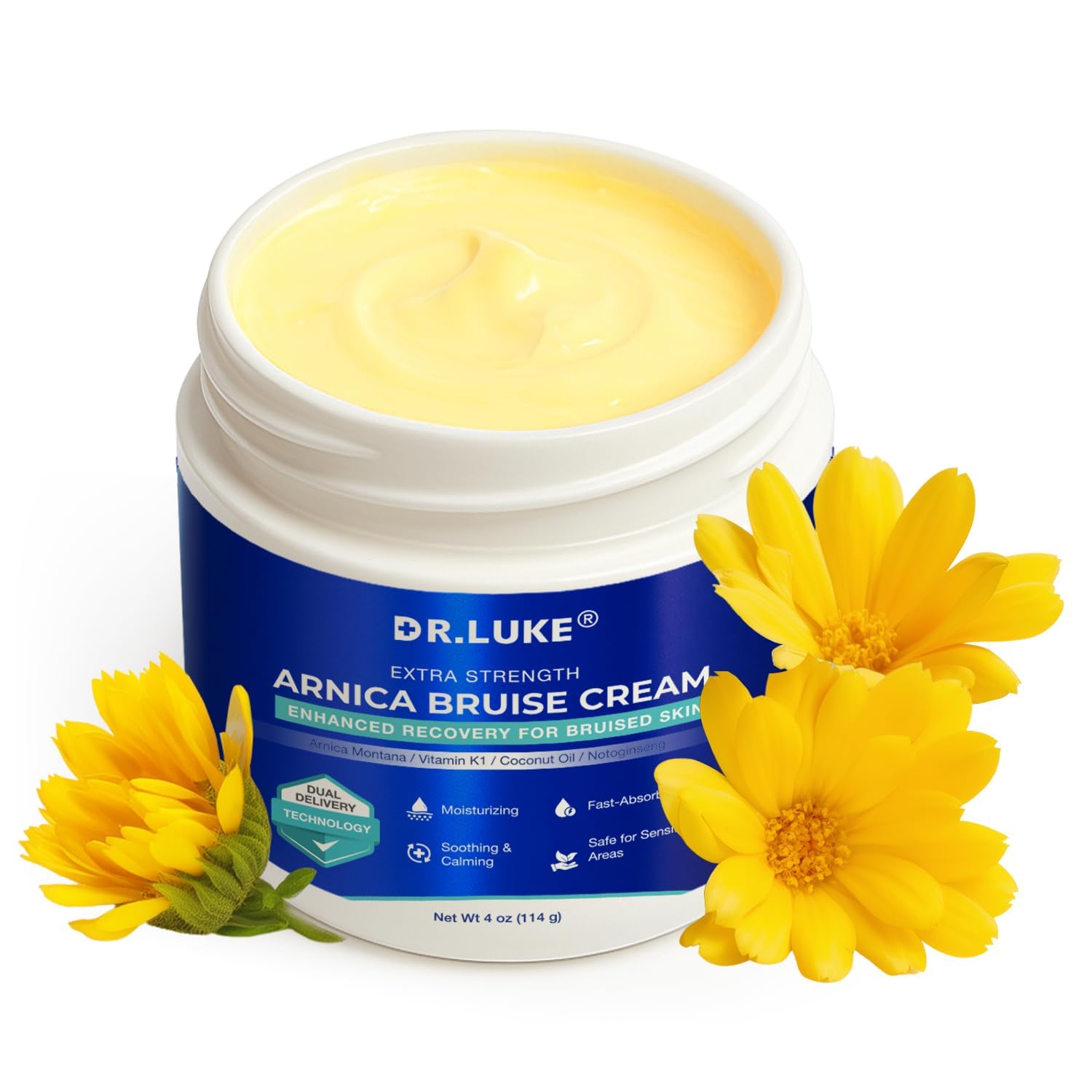 Dr. Luke Arnica Bruise Cream Extra Strength – Fast Relief for Bruising, Swelling & Discoloration